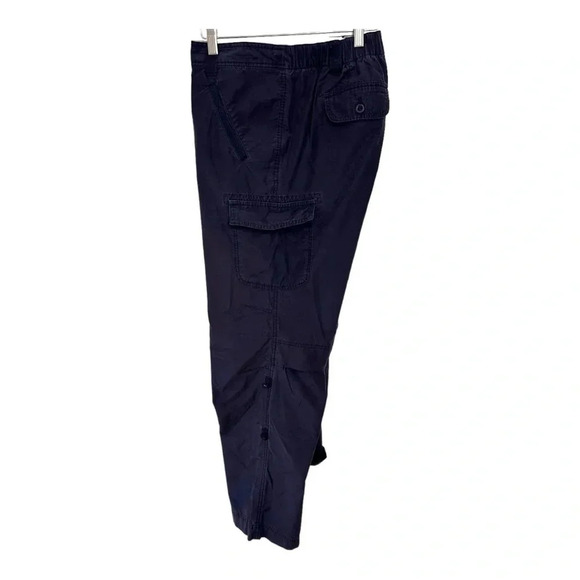 Lands' End 14 blue convertible cargo minimalist pants - Picture 6 of 7